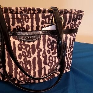 Coach Ocelot/ Leopard Print  Handbag